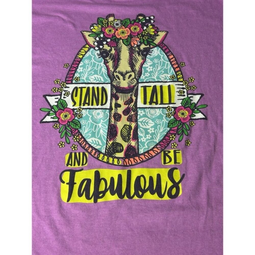Southern Y'all Purple Tshirt Women's Large "Stand Tall And Be Fabulous"